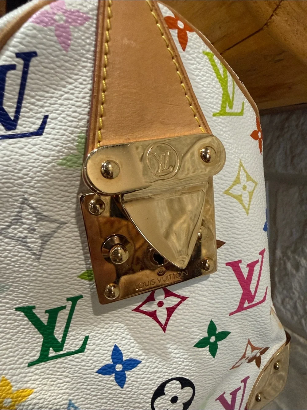 Louis Vuitton White Multicolor Murakami Monogram Speedy 30
